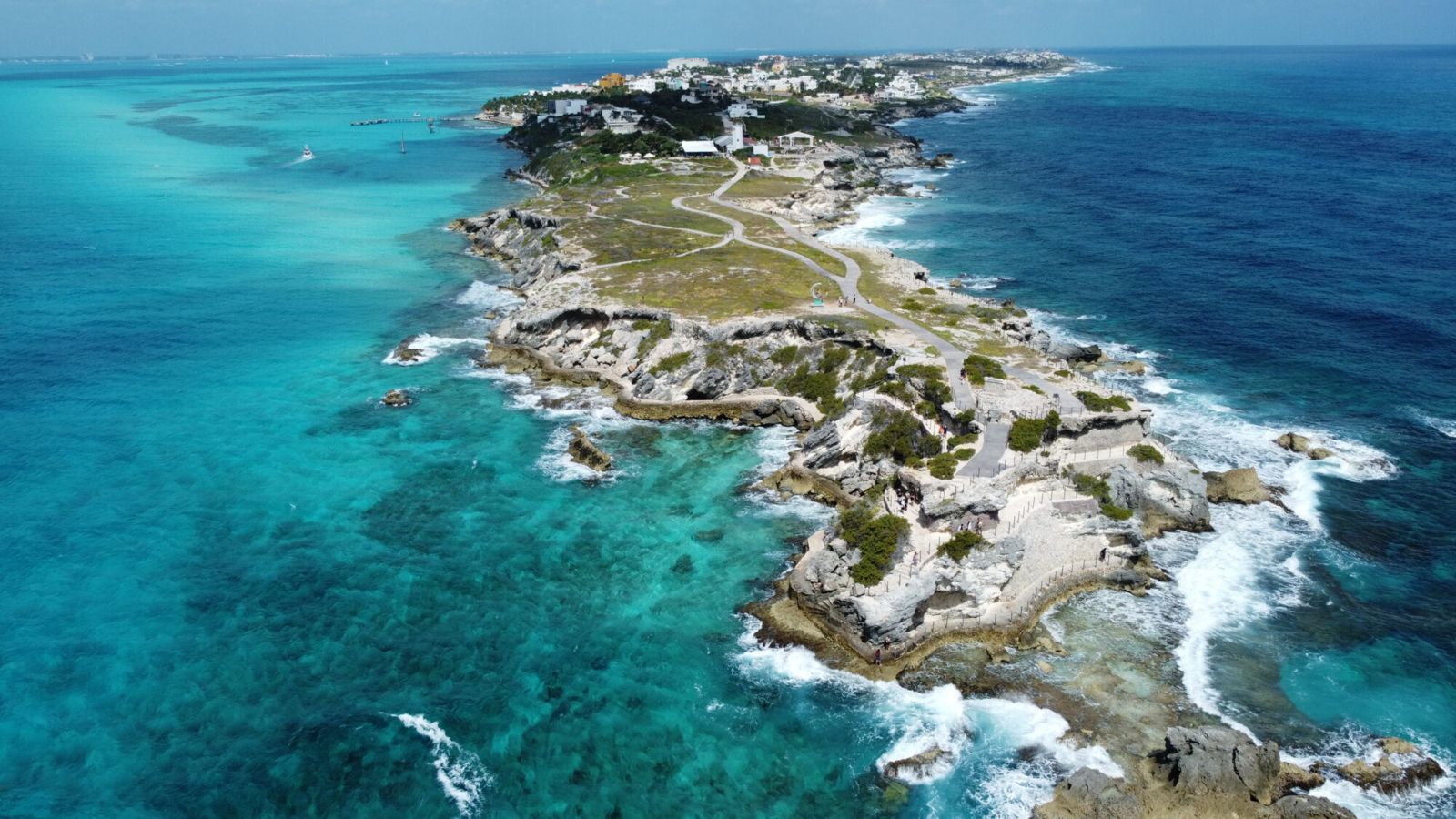 Vista aérea de Isla Mujeres